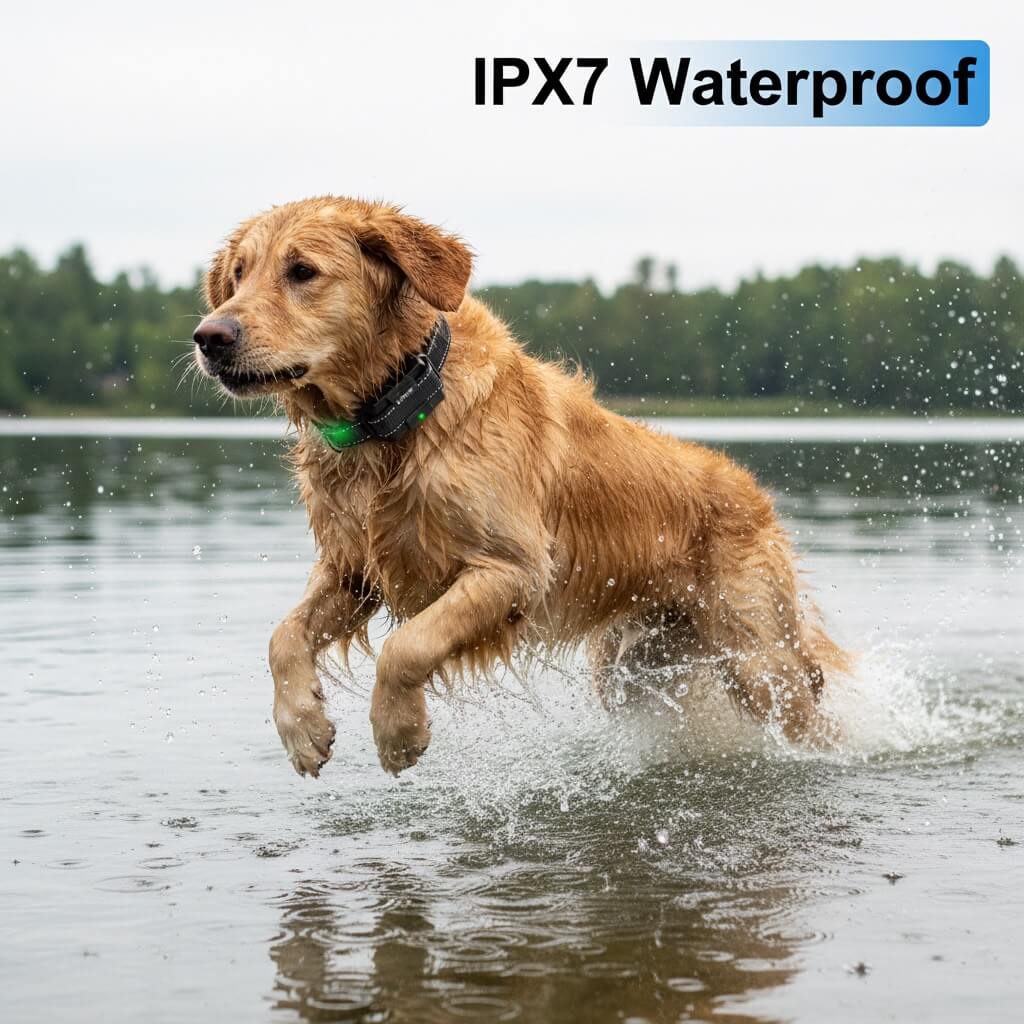 SOONCEJA IPX7 Waterproof Dog Training Collar (US/Canada) - Swim-Proof for Lakes & Outdoor Adventures
