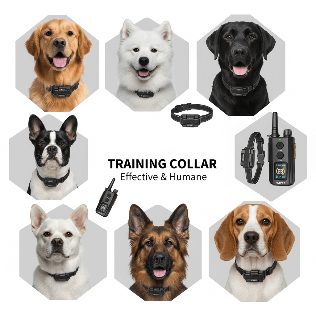 SOONCEJA Dog Training Collar All-Breed Fit (US/Canada) - Adjustable Strap for Small to Large Dog Breeds)