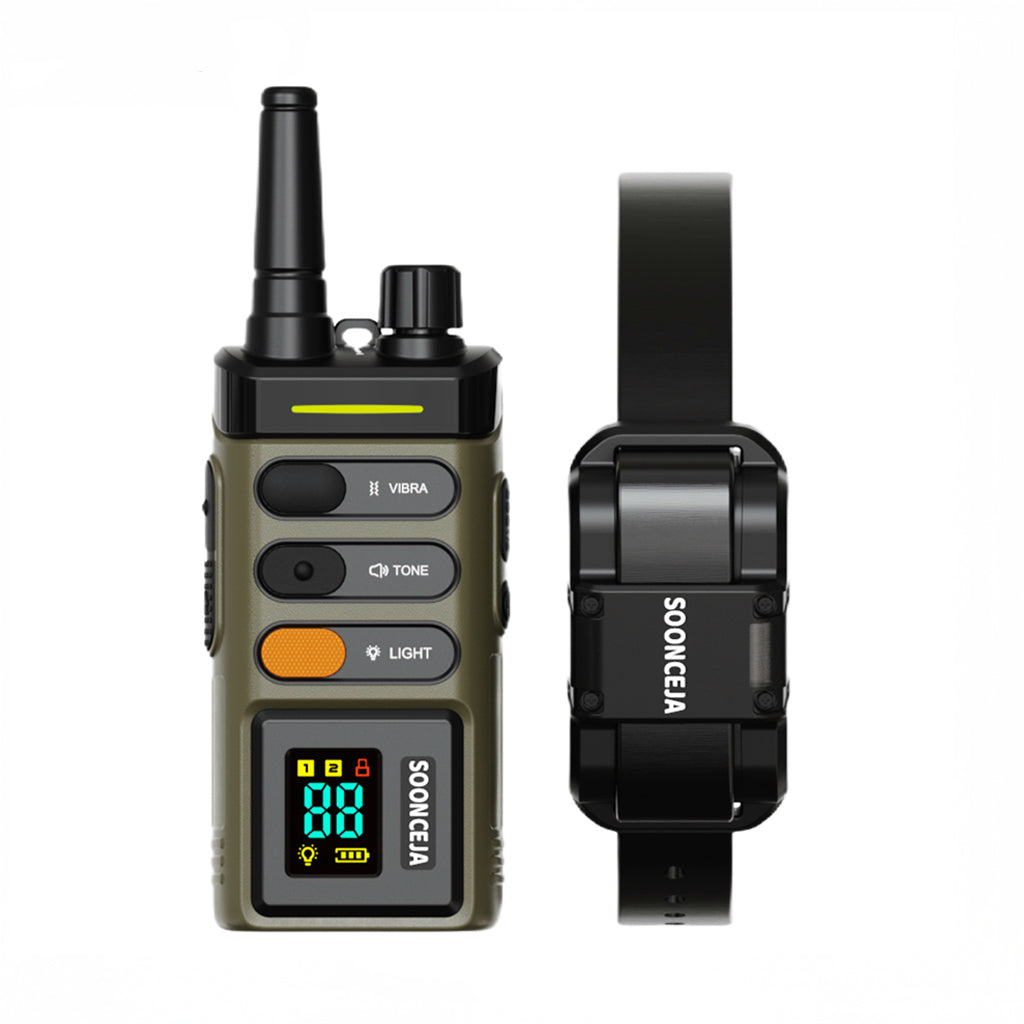 Bestseller 1-Mile Dog Training Collar | 4 Modes + Night Light | SOONCEJA