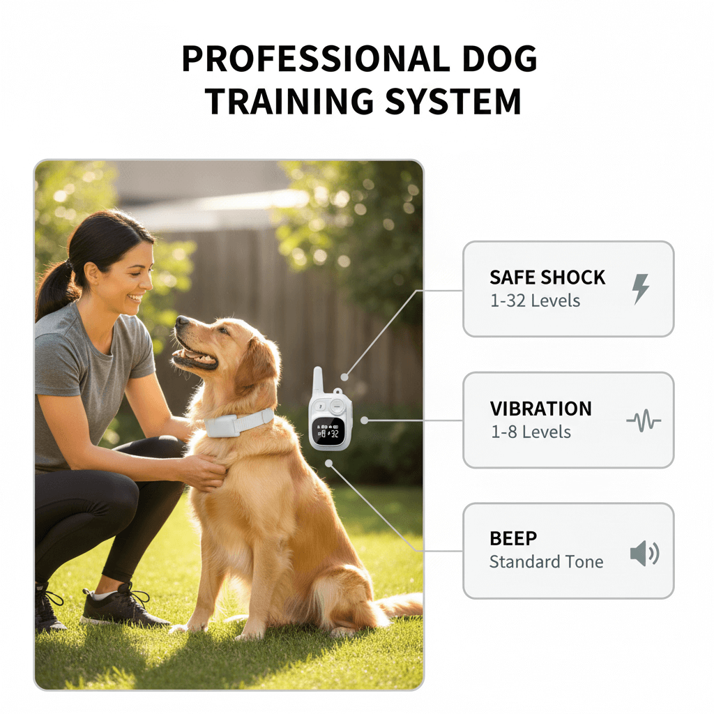 SOONCEJA Professional Dog Training Collar (US/Canada) - Multi-Mode Options for Humane Training