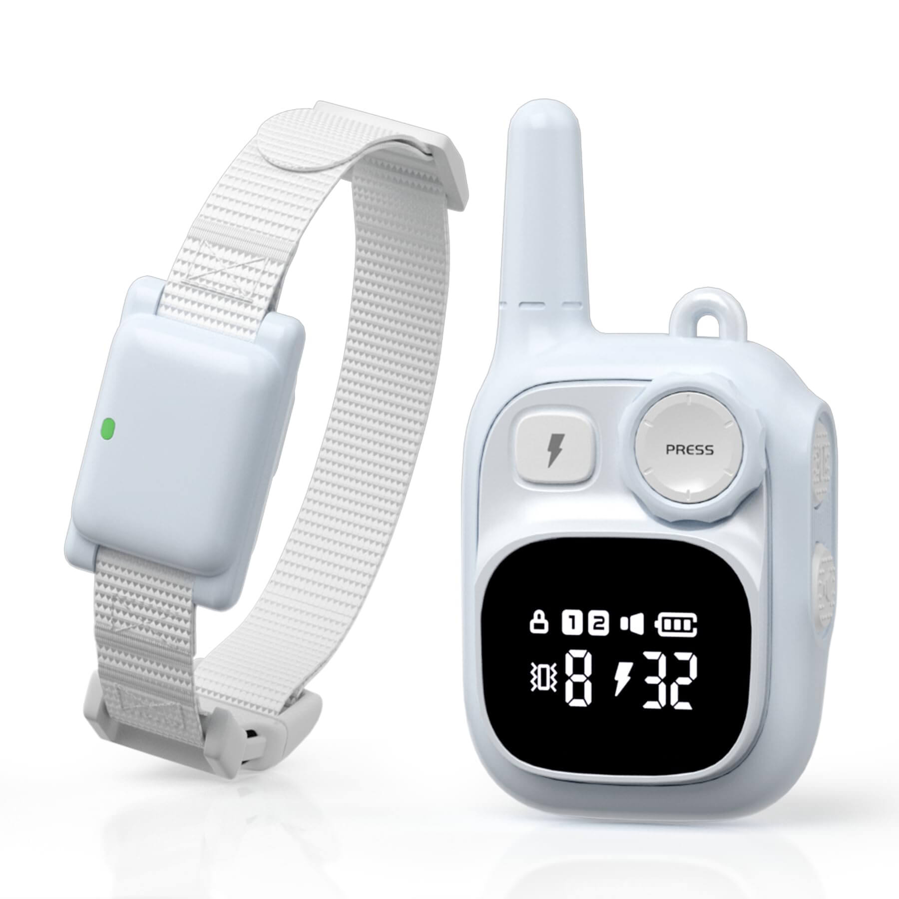 SOONCEJA White Dog Training Collar with Remote (US/Canada) - Multi-Mode Control for Backyard/Forest Adventures