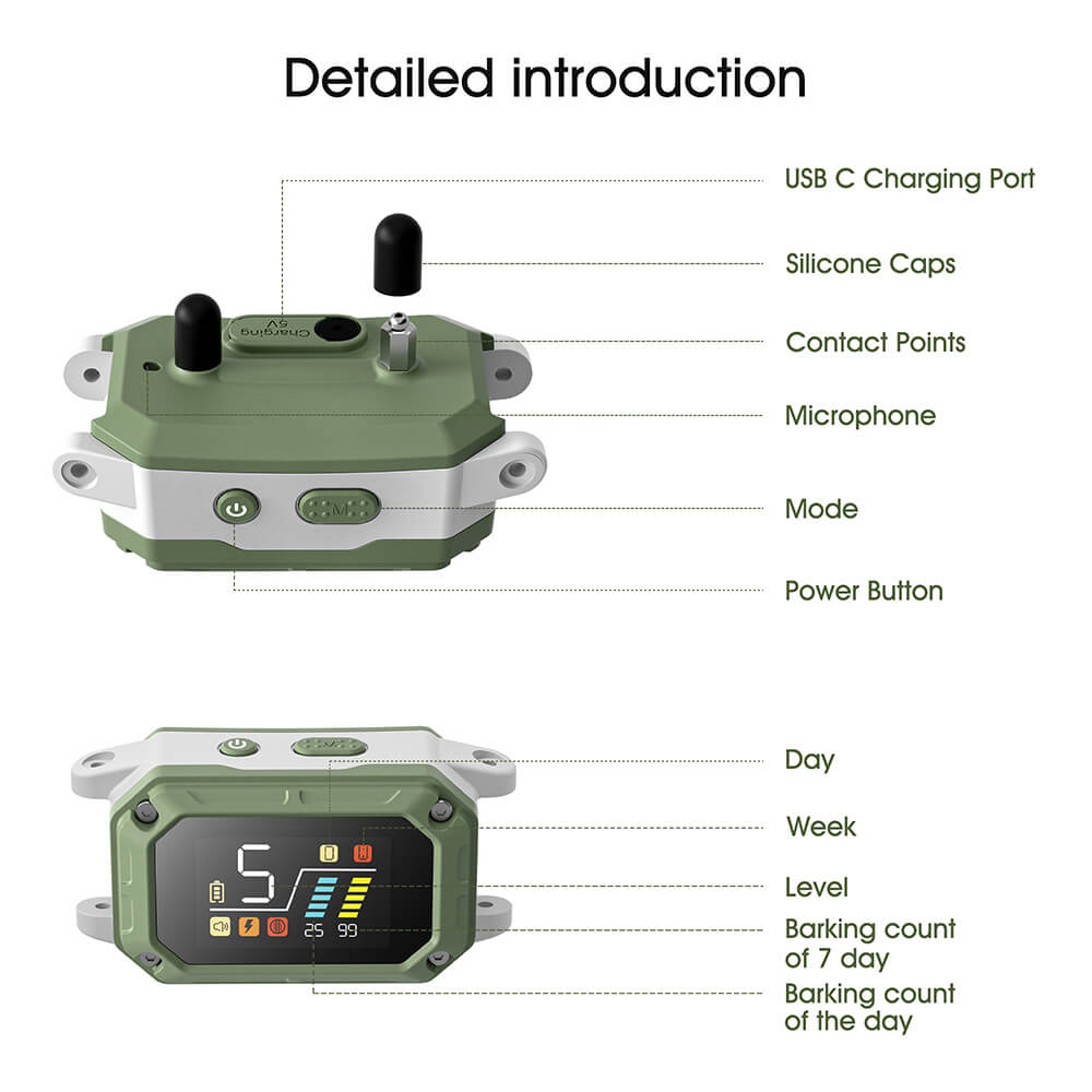 SOONCEJA Dog Training Collar Detailed Functions (US/Canada) - Multi-Mode Options for Humane Training