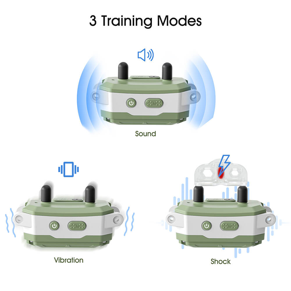 SOONCEJA Dog Training Collar 3 Training Modes (US/Canada) - Vibra/Tone/Shock Settings for Different Needs
