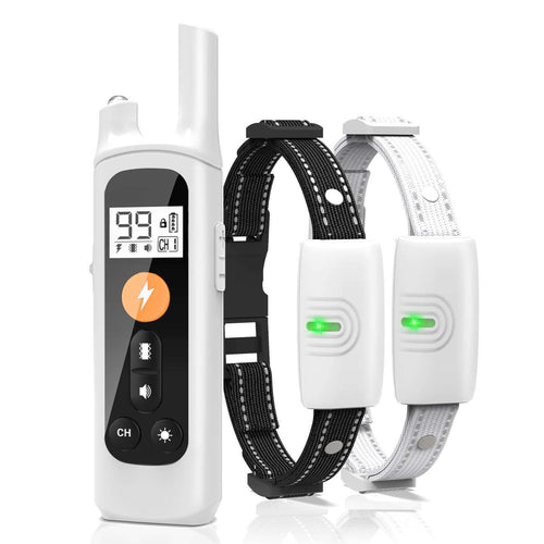SOONCEJA 3300ft Remote Dog Training Collar - Train up to 3 dogs with one remote, available in black and white